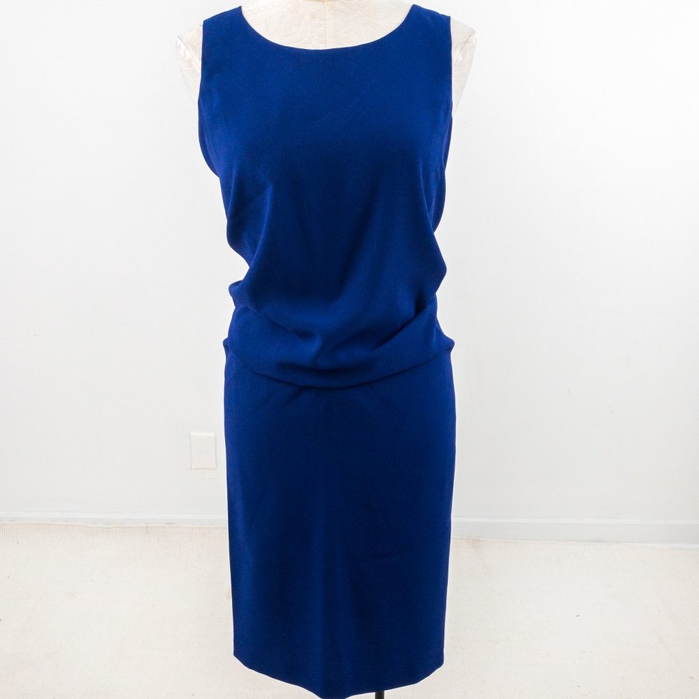 Jil Sander 8/10 Minimalist Gathered Sheath Dress